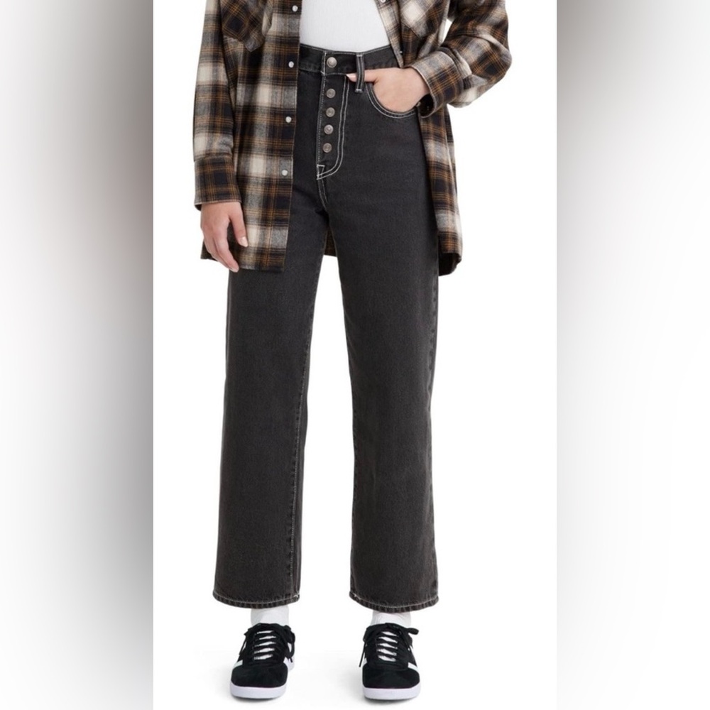 Levi’s Ribcage Straight Ankle (Black)